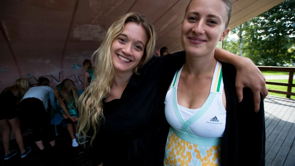 Lärarna. Liv Trulsson och Karolina Kowalska ledde lägret.