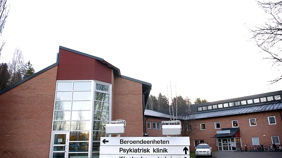Härifrån rymde den brottsmisstänkte Skelleftebon, som nu söks av polisen. Arkivbild: Roine Sandlén