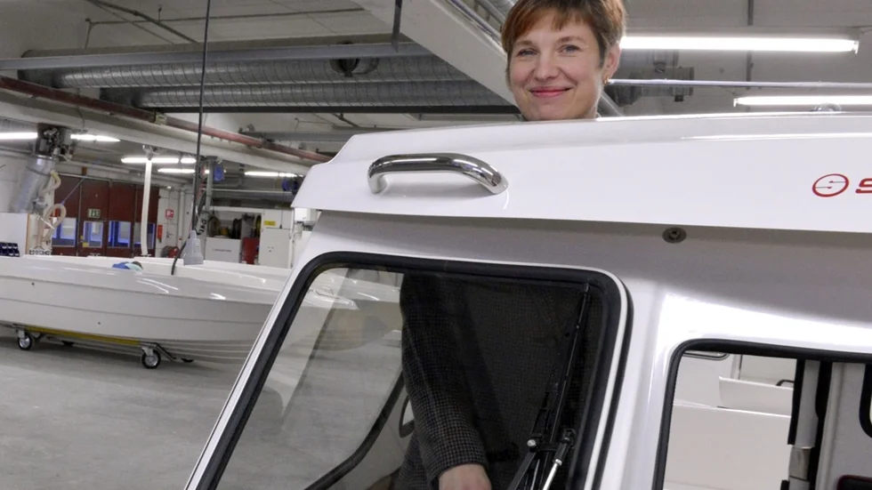 Sjösätter sina drömmar. Maria Sandström, Norrlångträsk, är årets företagare i Skellefteå. ”Jag älskar föreningsliv, och ett engagemang leder ofta till ett annat” säger hon. Foto: Jeanette Löfgren.