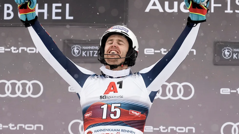 Engelsmannen Dave Ryding kan bli förste britt någonsin att ta en alpin OS-medalj. Arkivbild.