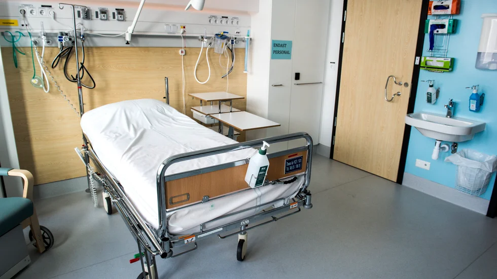 Antalet inläggningar av covidpatienter sjunker nu även inom slutenvården. Arkivbild.