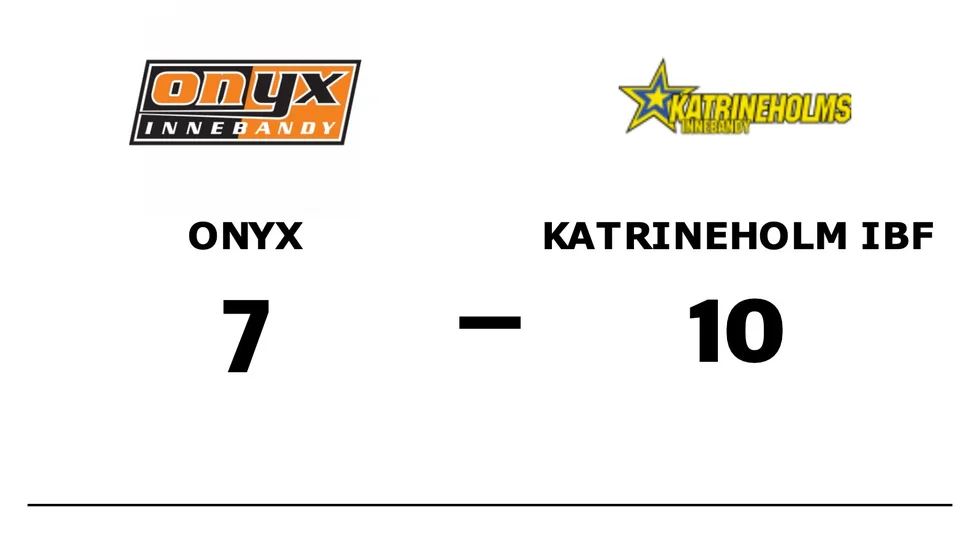 Onyx IBS förlorade mot Katrineholms IBF