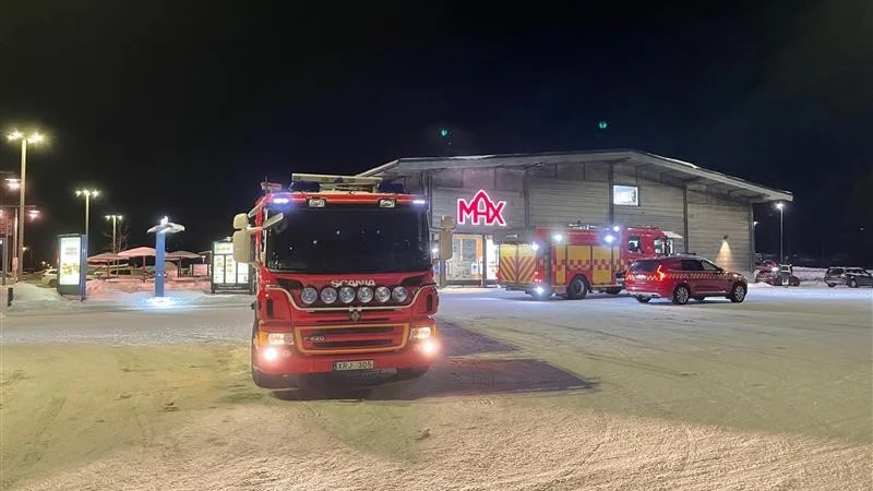 Räddningstjänsten är på plats.
