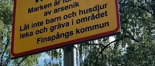Varningsskyltar sätts upp efter fynd