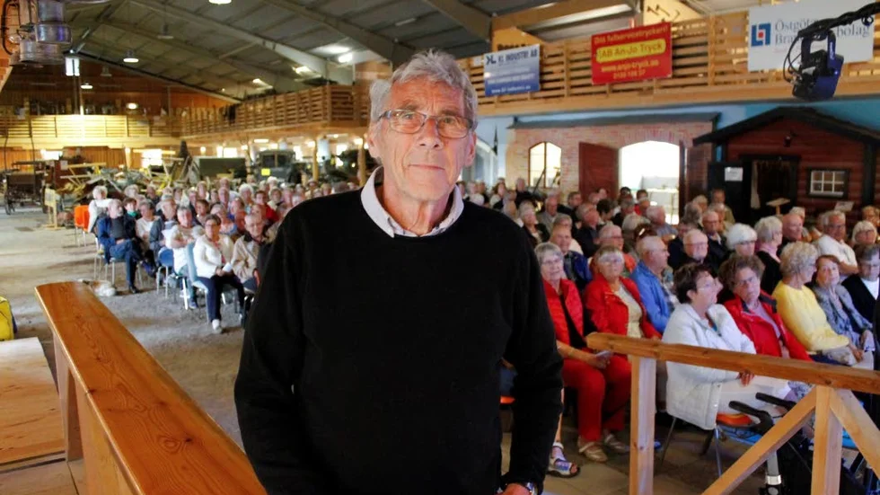 Nöjd arrangör. Christer Eklund var en nöjd allsångsarrangör i Ljusfallshammar, där han kunde räkna in 150 besökare i publiken.
