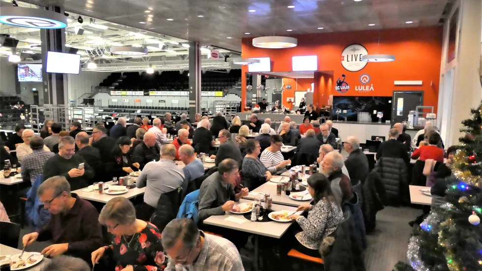 Jullunch i december på Live Arena.