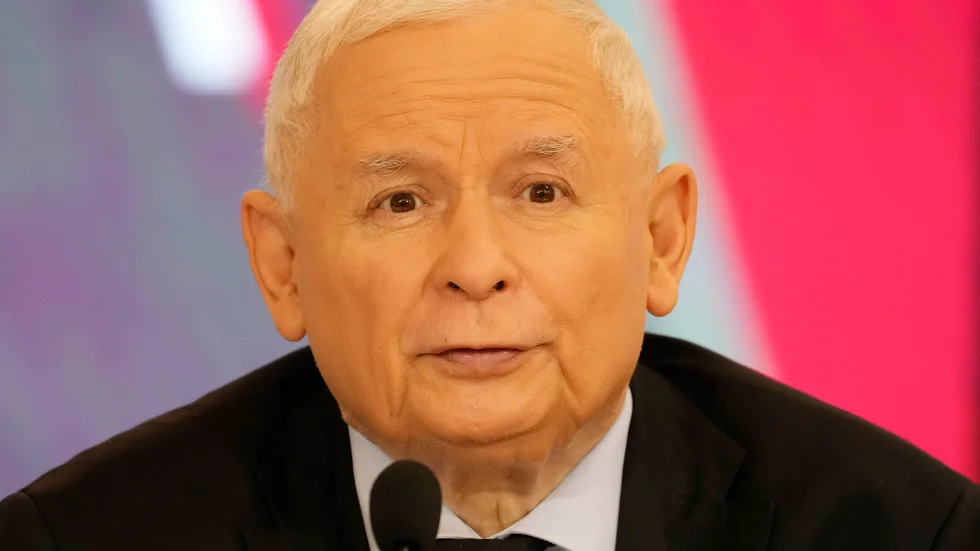Ledaren för Polens regeringsparti PIS, Jaroslaw Kaczynski, anklagar Tyskland för att försöka göra EU till ett "Fjärde rike". Arkivbild.