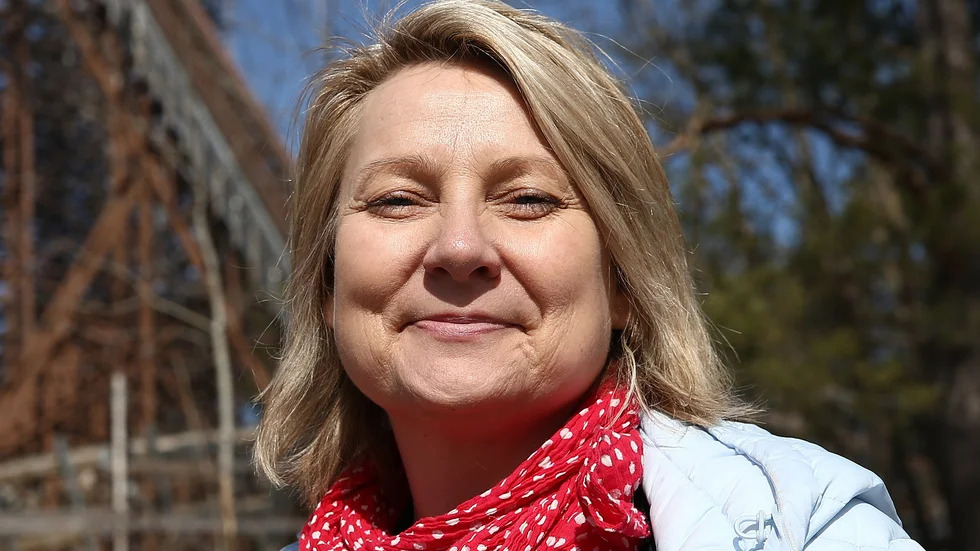 Christine Karmfalk, vd på Kolmårdens djurpark, är glad över att deras hållbarhetsarbete uppmärksammas.