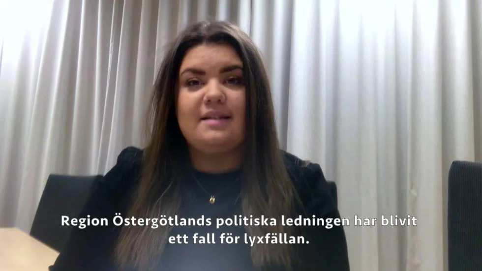 Matilda Ekeblad, MUF Östergötland, ur filmen på Facebook.