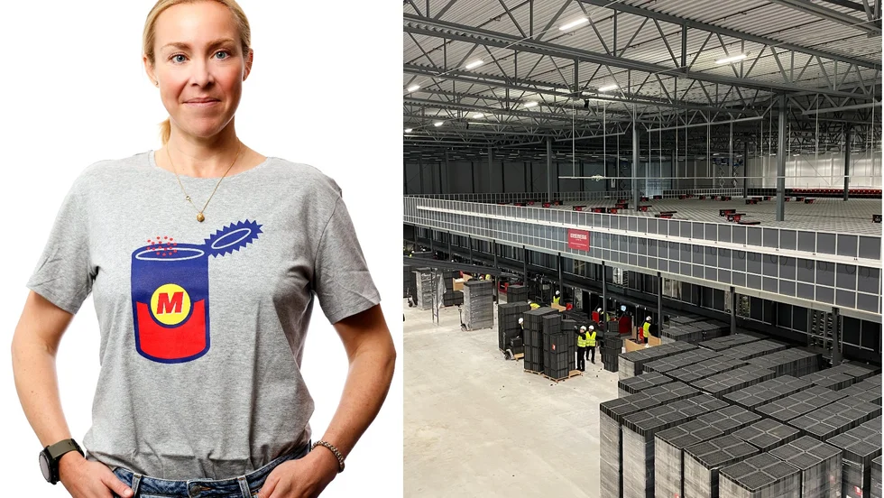 Nu är det tack och ajöss för Matsmart i Katrineholm. Kommunikationschefen Hanna Thofelt Lindström gläds åt att merparten av personalstyrkan följer med till det nya lagret i Örebro.