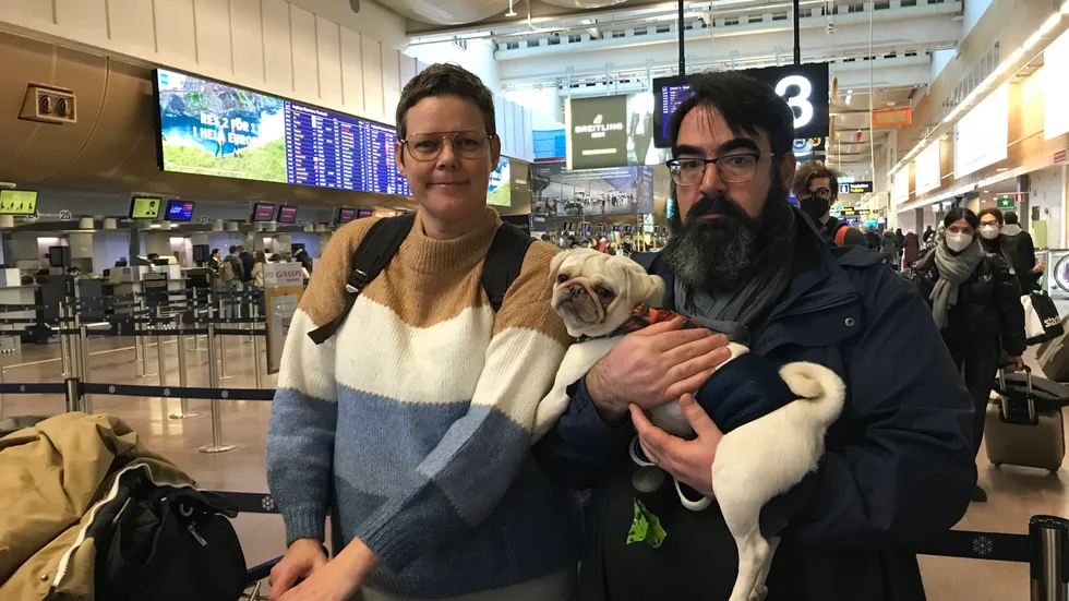Alma och Christos Paraskevopoulos ska spendera julen i Grekland.