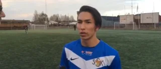 Berättar om matchens snyggaste mål