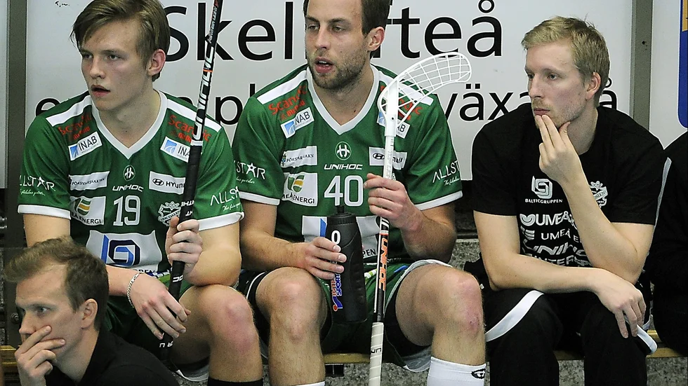 Anton Erling, längst till höger, finns inte med i Dalens bås kommande säsong. Foto: Arkivbild: Ulf Johansson.