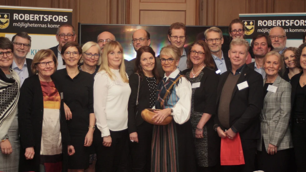 Några av de 50 deltagarna på Robertsfors seminarium under Västerbotten på Grand Hôtel.