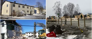 Byggnaderna revs för att ge plats för nya hus – nu blir den attraktiva tomten en tillfällig parkeringsplats