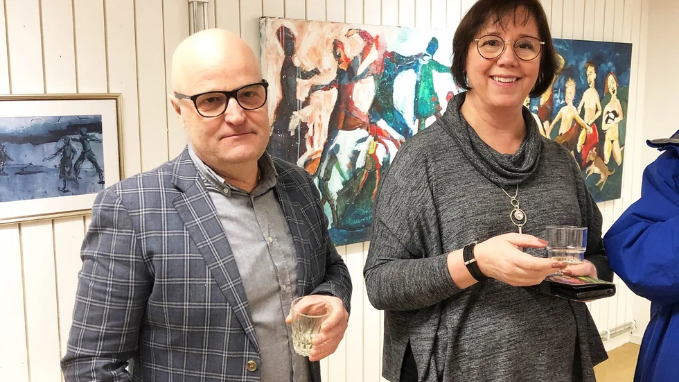 Lligo Matsson och Marita Edlund ställer ut i Arvidsjaur. 