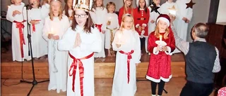 Decembermörkret lystes upp av Lucia