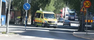 Moped i olycka i centrala Umeå
