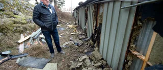 Föreningens ordförande om garagelängan: "Det är någon som har tänt på"