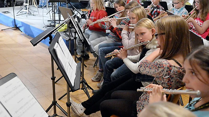 Bild från konsert med musikelever från Skellefteås skolor. Arkivbild: Ulf Johansson