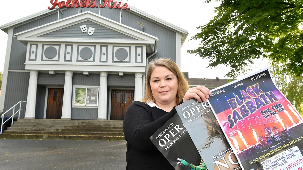 Vill påverka. Jessica Larsson vill utveckla Folkets hus i Skelleftehamn ännu mer. Foto: Jeanette Lövgren.