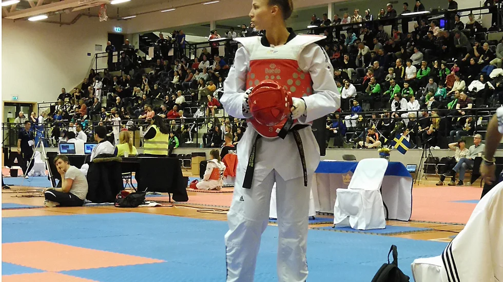 FOKUSERAD. Bilden är från Caroline Perssons semifinal mot Tina Zorko.