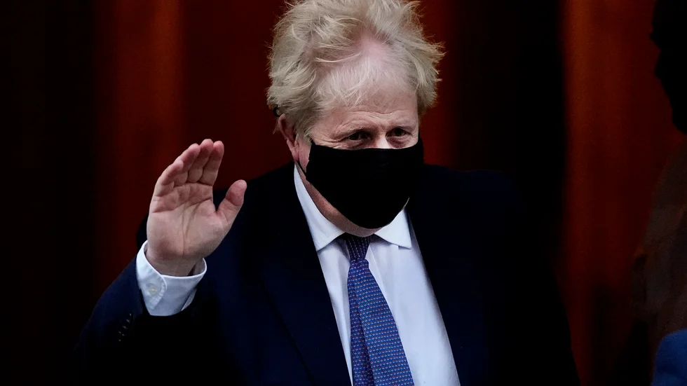 Stödet för Storbritanniens premiärminister Boris Johnson rasar efter "partygate". Arkivbild