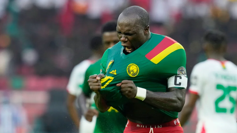 Kameruns Vincent Aboubakar gjorde två mål mot Burkina Faso.