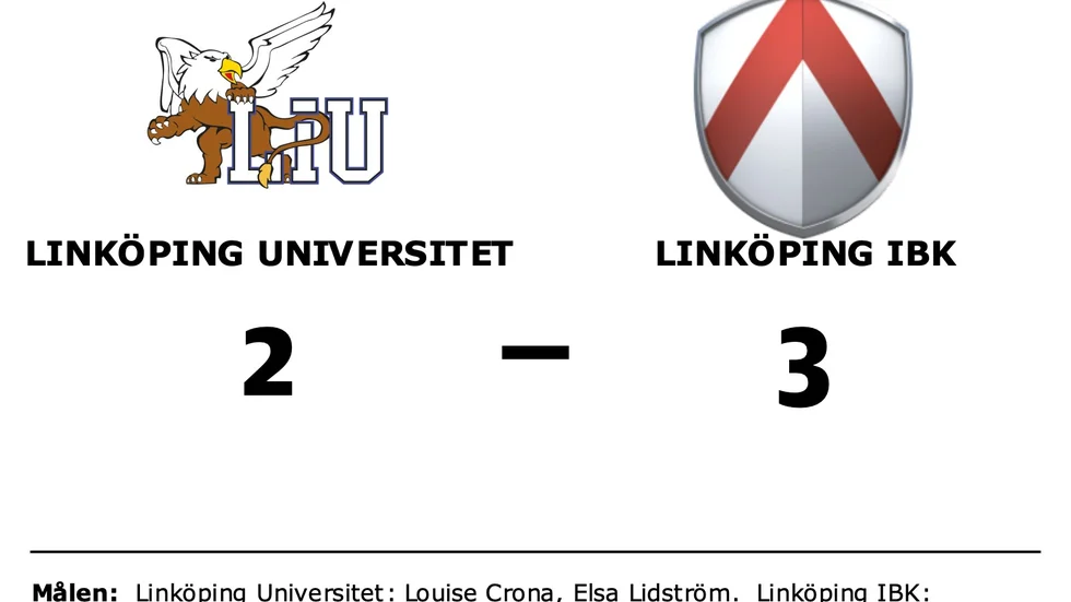 Linköpings Universitets AIF IBK förlorade mot Linköping IBK Ungdom U-lag