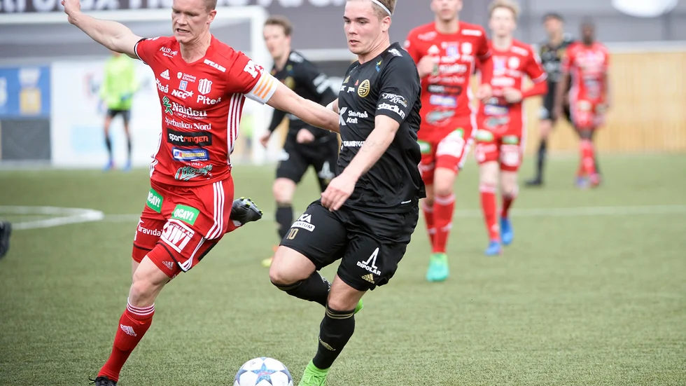 Skapade mycket. Tobias Sandström låg bakom de flesta av FF:s farligheter. Foto: Carina Kvist.