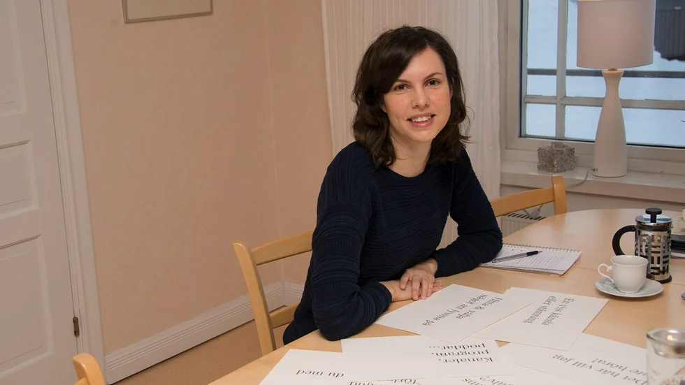 Radiolyssnande. Elin Franzén är doktorand i etnologi vid Stockholms universitet, men kommande veckor spenderar hon i Arvidsjaur för att samla in underlag till kommande avhandling.