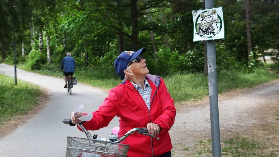 Ingrid Liljeborg var med på invigningen 2008 och hon cyklar gärna Gun Hägglunds 8,5 kilometer långa cykelbana varje förmiddag.