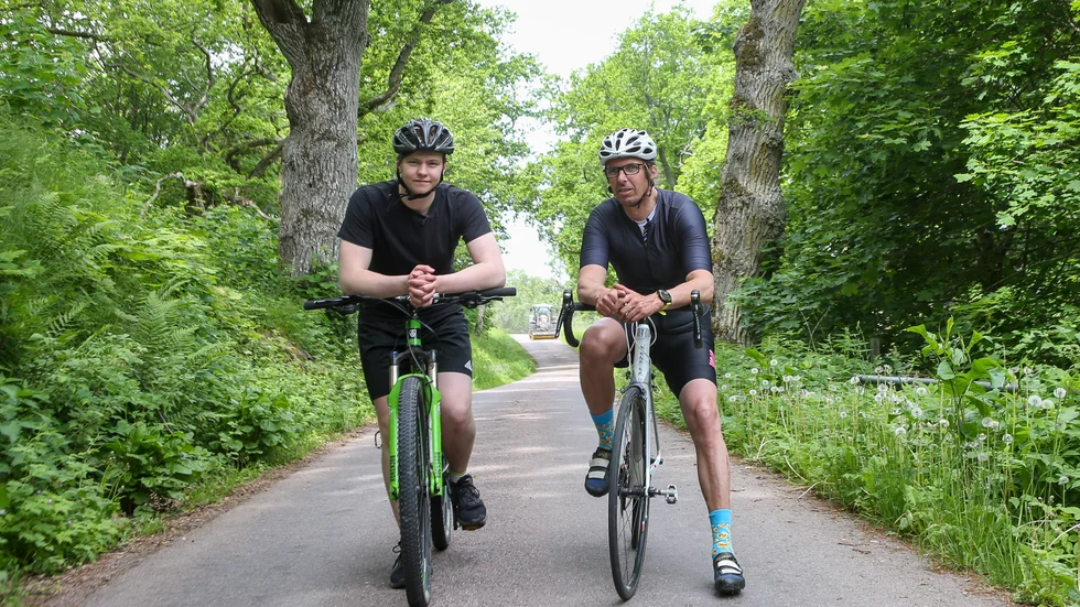 Jonatan Häggström Wedding och Thomas Augustsson åkte uppför Omberg för att se vad som väntar cyklisterna i helgen. 