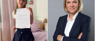 Malin, 8, skrev brev till statsministern om Ukrainakriget – nu har hon fått svar