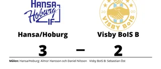 Hansa/Hoburg vann hemma mot Visby BoIS B