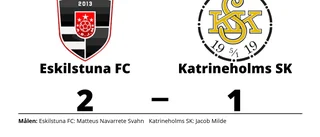 Tung förlust för Katrineholms SK i toppmatchen mot Eskilstuna FC