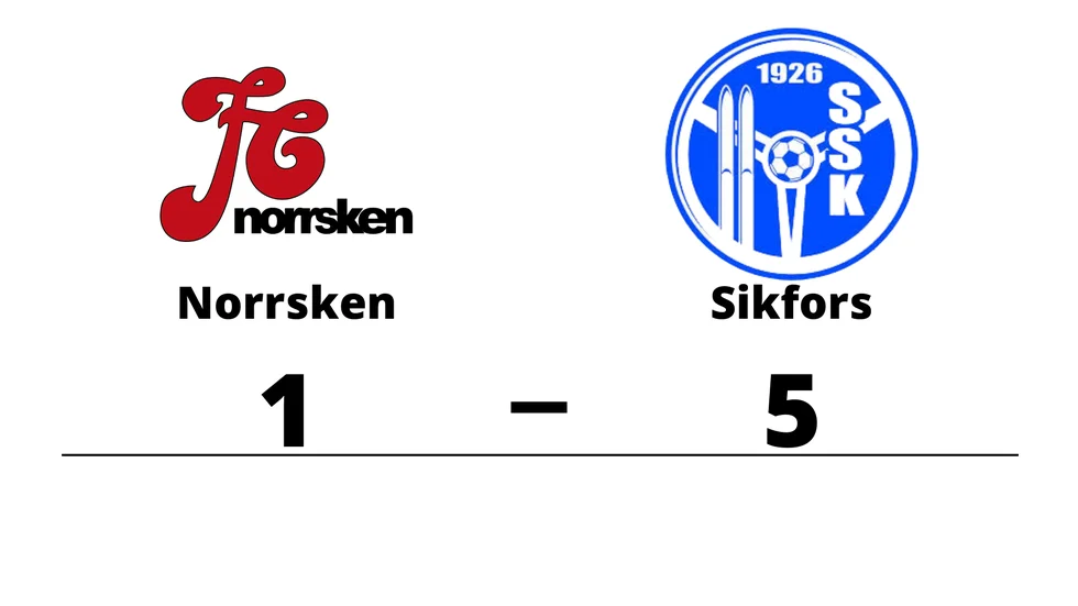 FC Norrsken förlorade mot Sikfors SK