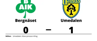 Bergnäset förlorade hemma mot Umedalen