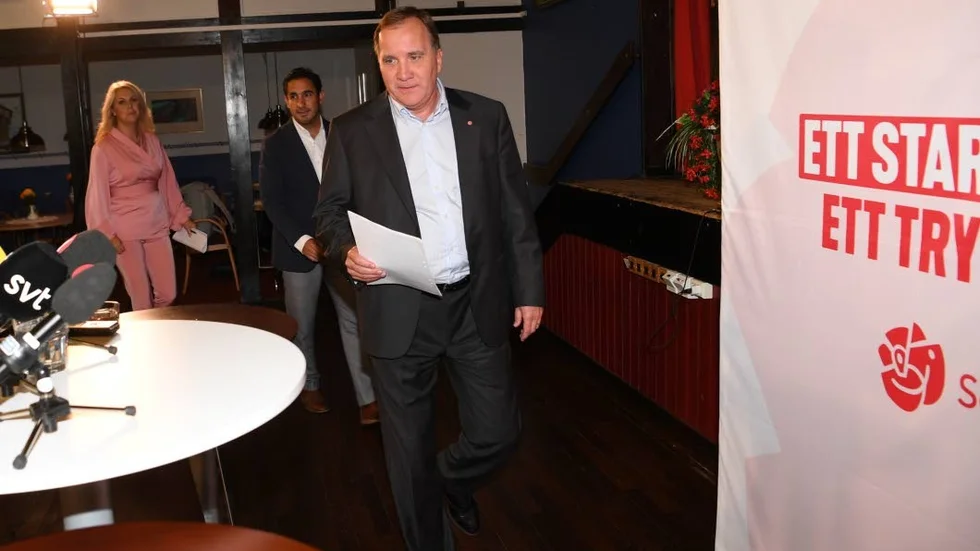 Pressträff. Statsminister Löfven presenterar det nya förslaget om kostnadsutjämning.