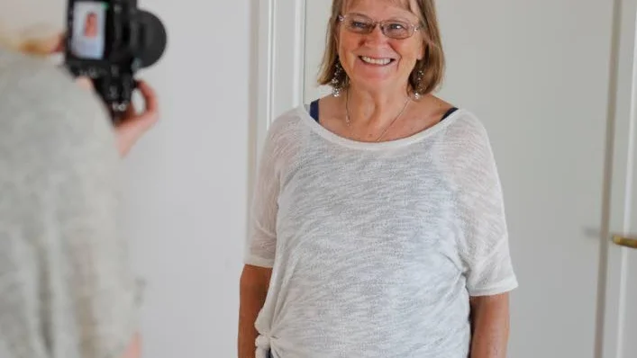 Ann-Sofi Holmberg från Visby var inte helt beredd på att provas för en talroll.