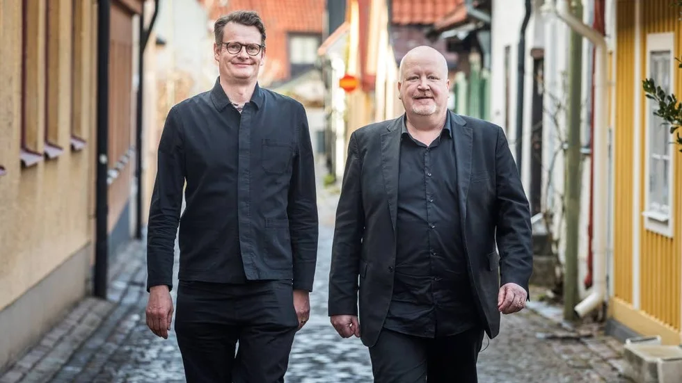 Per Schlingmann och Håkan Hammarén ser fram mot premiären av ”Den inre cirkeln” på Viaplay på fredag.