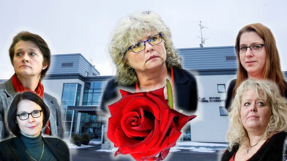 Kandidaterna. Bente Åkerholm, Béatrice Öman, Birgitta Persson, Ellinor Söderlund och Elisabeth Lindberg gör upp om platsen som Socialdemokraternas andra regionrådskandidat. Birgitta Persson är favorit efter att ha nominerats av fem arbetarekommuner.
