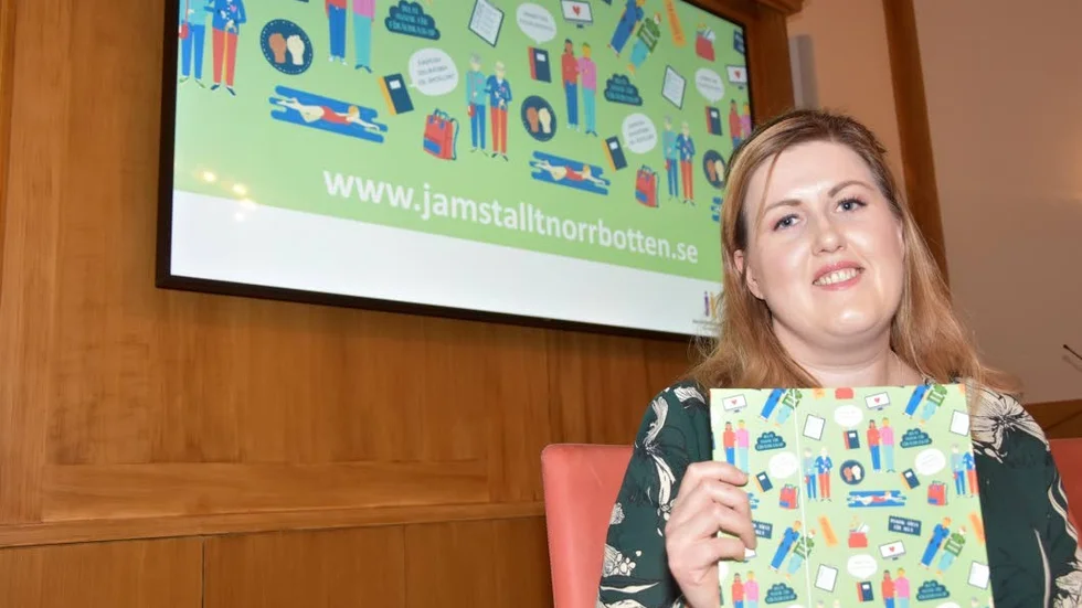 Ansvarig. Malin Stenman, sakkunnig vid Länsstyrelsen, är författare till rapporten Strategi för jämställdhet i Norrbotten, tillsammans med Lisa Lindström.