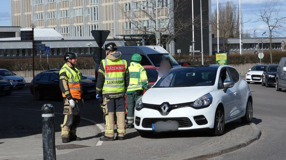 Två bilar var inblandade i kökrocken på Norra promenaden.