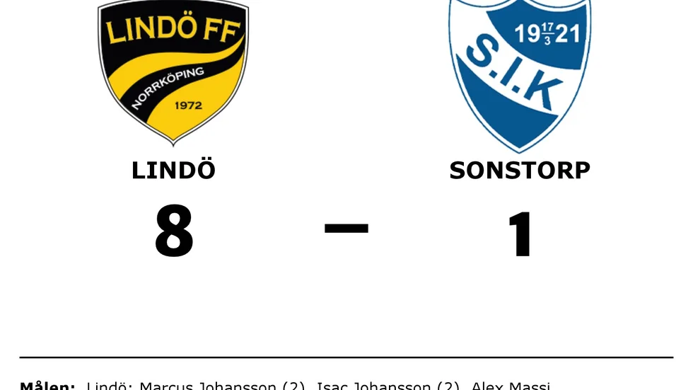 Lindö FF vann mot Sonstorps IK