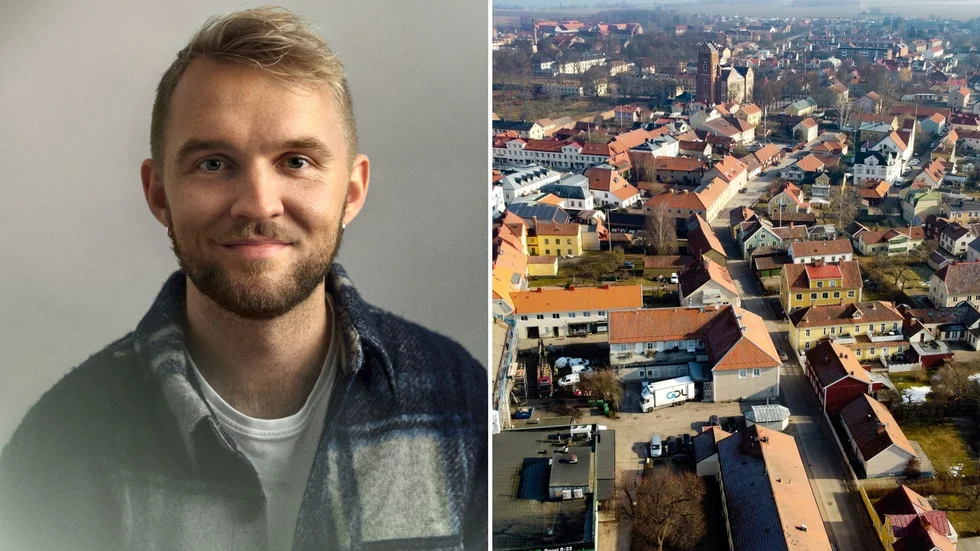 Mårten Granlund, grundare till organisationen Under Kevlaret, Vadstena, är med på den europeiska versionen av amerikanska affärstidningen Forbes lista "30 under 30". Bilden är ett montage. Vadstenabilden är en arkivbild.
