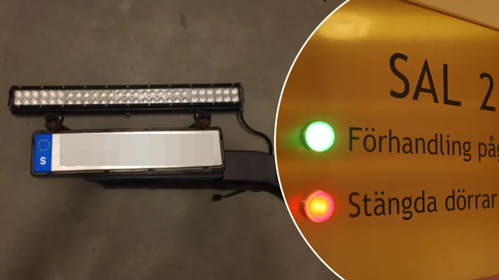 Ynglingen åtalas misstänkt för i första hand häleri, alternativt häleriförseelse. Åklagaren hävdar att han antingen förstod, eller i vilket fall hade skälig anledning att tro att de ljusramper han köpte till paketpris av en privatperson var stulna.
