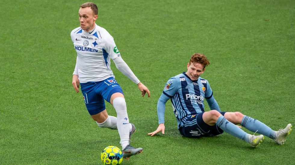Gudmundur Thórarinsson under en match mot Djurgården 2019.