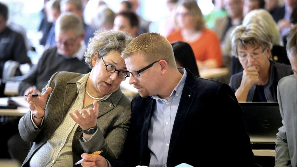 Populistisk moderat. Simon Härenstam (M) till höger på bilden har gett den Moderata populismen ett ansikte.