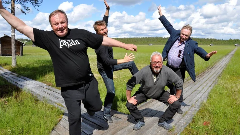 dansmagnet. Bengt Niska, Daniel Wikslund, Henry Huuva och Bengt Aili i "Bastubaletten" lockar äldre att prova balett. I höst blir det "Age on stage" i Dans i Nords regi.